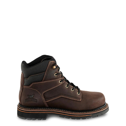 Women's Steel Toe Work Boot 6 Inch Brown Wide 10D Built Tough Leather Construction With Slip Resistant Treker Outsole Meets ASTM F2413-18 EH SR FIC And F3445-21 Safety Standards