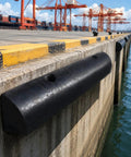 Semi Circular Rubber Dock Rub Rail For Outer Wheel Docks And Port Docks Built Tough Black Marine Grade Protection