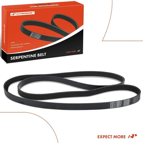 Beefed Up 84 Inch Serpentine Drive Belt Compatible With Honda Accord Pilot Odyssey MDX Ridgeline TL Crosstour ZDX RL Acura