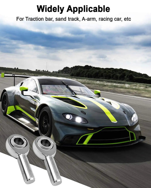 Beefy 5/8 Inch Heim Joint Rod End Kit With Left And Right Hand Threads Chromoly 0.625 Inch Joints Panhard Rod End Kit For Steering And Suspension Traction Bar Use Includes Jam Nuts 2 Pieces on race car traction bar