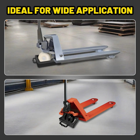 Kickass Heavy Duty Pallet Jack Wheel Chock With Anti Slip Grip, Truck Trailer Rubber Stopper Block for warehouse dock safety.