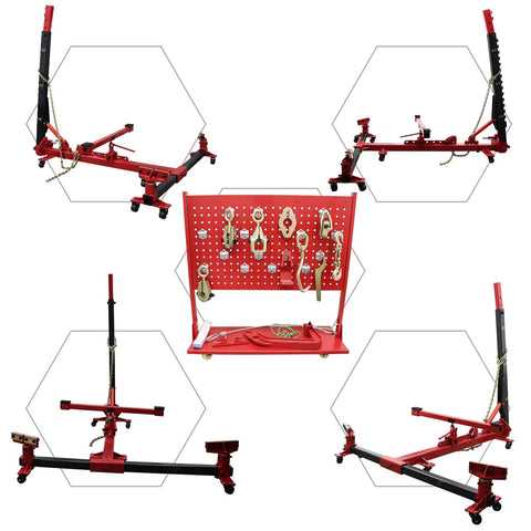 Beast Of A Car Frame Repair Machine With Puller And Straightener For Auto Body Restoration, 10 Ton Capacity 98KN, tool parts view