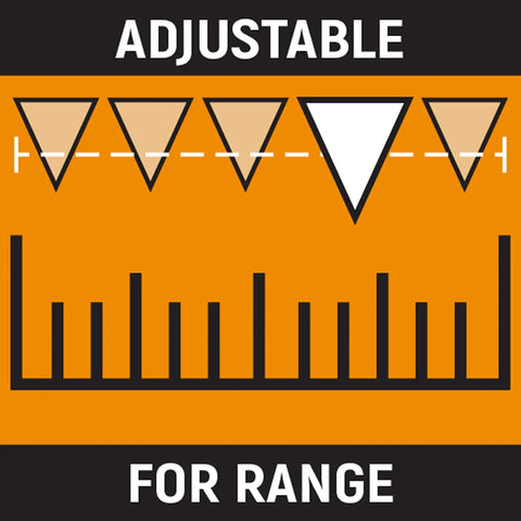 Illustration highlighting adjustable range of Half Inch Drive Micrometer Torque Wrench With 20 To 150 Foot-Pounds Range.