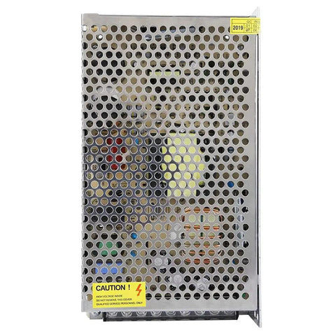 12V 20A Thermoelectric Cooling Plate For Pet Beds And Flat Product Cooling Test Tables With Adjustable Switch Power Supply, Rugged TEC Controller, Easy Setup, Quiet Operation, And Precise Thermal Management metal power supply unit front view