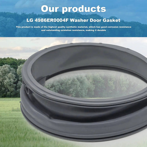 Washer Door Boot Seal Gasket Replacement For LG And Kenmore Front Load Washers durable rubber gasket outdoor view
