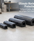 Beefy Rubber Dock Fender For Marine Docks And Piers Tough Boat Dock Protection Black D Type Dock Guard Easy Install