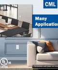 Heavy Duty 15 Amp Decorator Wall Receptacle Outlet 125V 2 Pole 3 Wire Non Tamper Resistant Residential And Commercial Use UL Listed 100 Pack With Back Push In And Side Wiring installed in stylish living room.