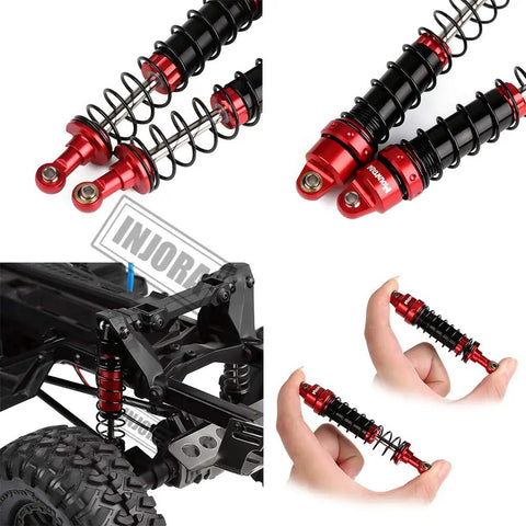 RC Shock Absorber Set 4pcs Dampers For 1x10 RC Crawler Axial SCX10 90046 AXI231017 TRX4 D90 100mm Heavy Duty Metal Build