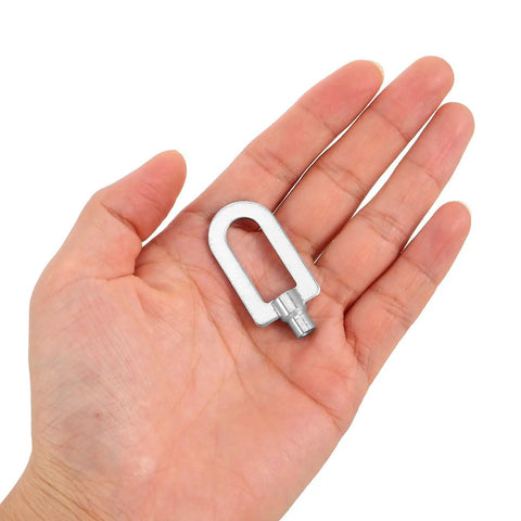 10 Piece Dent Removal Pull Ring Tool Kit With 4mm Aluminum Rings, Built Tough PDR Gear For Auto Body Repairs, Silver Finish Pullers For Home Or Shop, DIY Friendly, Easy Grips, Reusable And Reliable single silver aluminum pull ring in hand