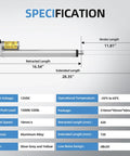 Beefy 12V Electric Actuator Heavy Duty Linear Lift With 12 Inch Stroke 330Lb Max Load Fast 10mm Per Second specs