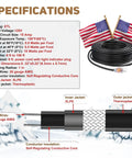 Specifications of Self Regulating Pre Assembled Heating Cable 150 Feet 120V For Roof Deicing And Pipe Freeze Protection