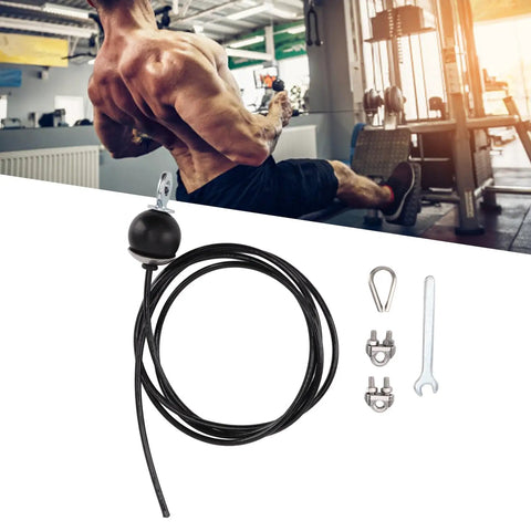 Durable Fitness Pulley Cable With Stop Ball For Home Gym DIY Setup Versatile Cable Pulley System For Strength Training