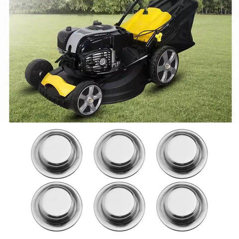 10 Pack Badass Heavy Duty Axle Push Nuts Rock Solid 5/8 Inch Shaft Fasteners For Lawn Carts And Wheeled Trash Cans, including metal cap studs layout.