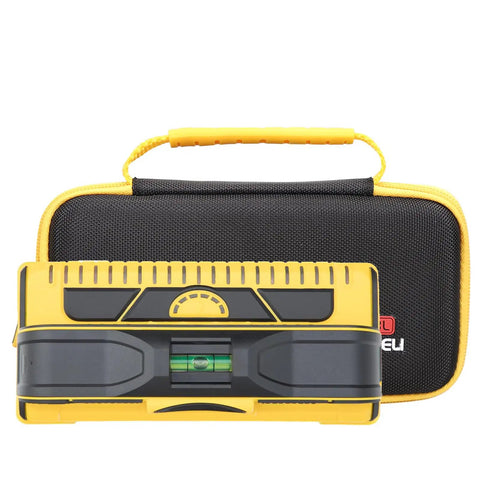 Tough As Nails Eva Hard Shell Case Compatible With Franklin Sensors ProSensor M210 710Pro 710Plus T13 Stud Finder, black and yellow, portable design.