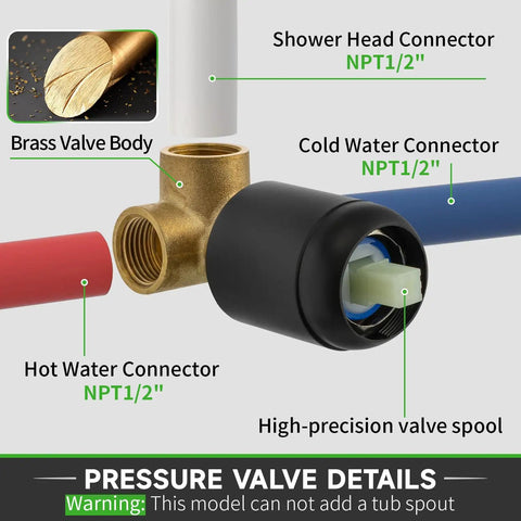 Heavy Duty Eight Inch Rain Shower Head And Matte Black Faucet Set Crafted From Solid Brass And Tough 304 Stainless Steel For A Smooth Non Clog Bathroom Setup That Runs Clean And Looks Fresh Every Day with brass valve body and connectors