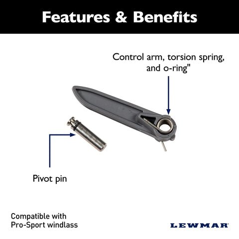 Pro Sport Control Arm Replacement Kit For Windlasses Designed For Rope And Chain Applications fits Pro Sport Series