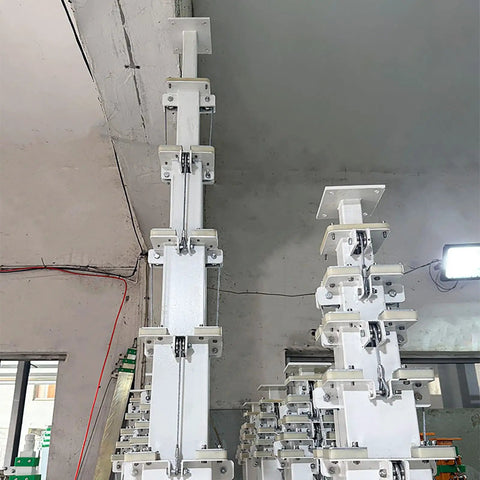 Hand Cranked Lifting Pole With A Manual Telescopic Mechanical Winch That Rolls Out To Five Meters for easy camera hoisting.