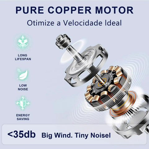 Close-up of a pure copper motor for 52 Inch Wood Ceiling Fan With 3 Solid Wood Blades Reversible DC Motor For Living Room.