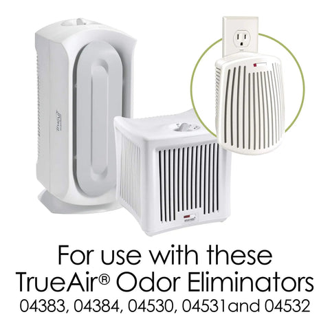 TrueAir Replacement Carbon Filter 3 Pack For Odor Eliminators Kitchen Bathroom Pet Smoke Odors Fits TrueAir Models 04384 04532GM