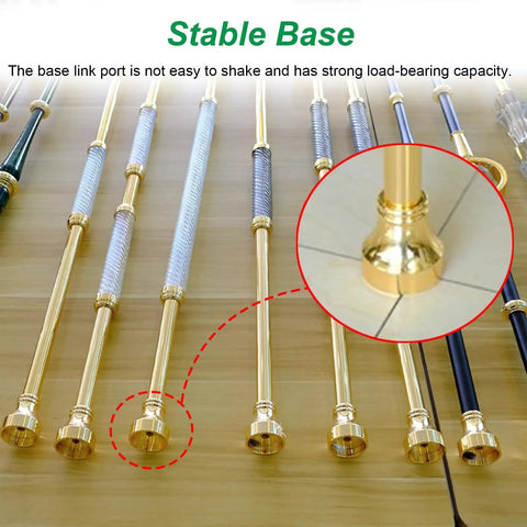 95cm Tall Handrail Post With Installation Kit, Adjustable Banister Spindle For Indoor Home Stairways, Sturdy Aluminum Pillar detail of stable base