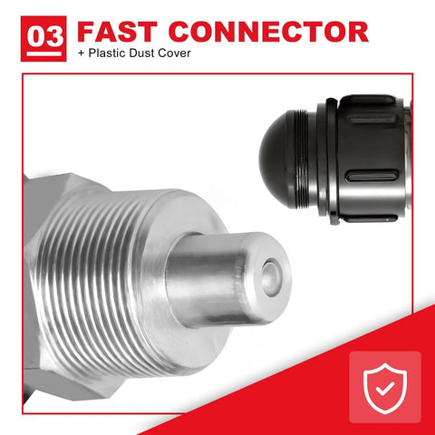 Heavy Duty Single Acting Hydraulic Ram Cylinder Jack With A Kick Ass Low Profile Build Delivers Sixty Thousand Pounds Of Smooth Lifting Force Perfect For Tight Workshop Corners And Rough Job Sites fast connector with plastic dust cover close-up