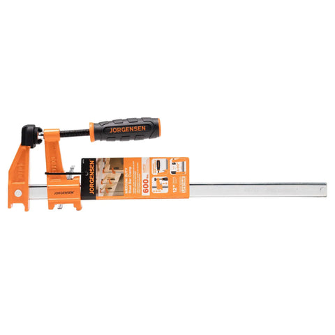 Twelve Inch Steel Bar Clamp With Instant Adjustment And Lightweight Orange Finish One Quarter Inch By Three Quarter Inch Spring Steel Bar Ideal Woodworking Clamp For Quick Grips and Setup