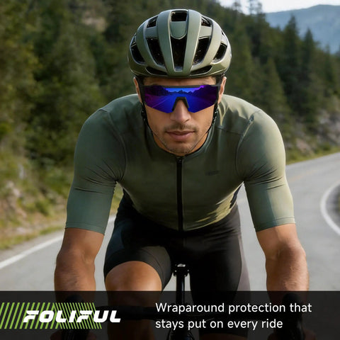 Hd Polarized Sports Sunglasses Offering Zero Glare Nonsense And Solid UV Armor For Running Cycling Baseball Unisex Frames on cyclist.