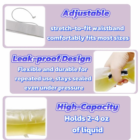 Hella Discreet Urine Test Kit With Straight Up Smooth Concealment Belt For Drug Screening and temporary sample storage, adjustable design for comfort.
