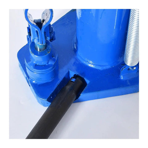 Close-up of Heavy Duty Hydraulic Clamping Jack Knockout Auto Repair Lift Tool Bad Boy with smooth metal components.