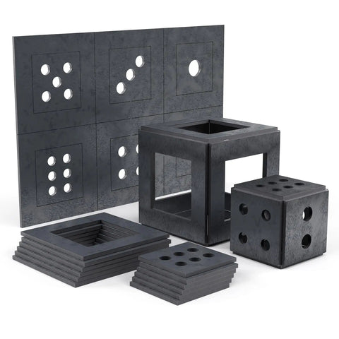 Beginner Welding Practice Kit One Eighth Inch Sheet Metal 11 Gauge 1045 Carbon Steel For DIY Dice And Cube Frame Builds