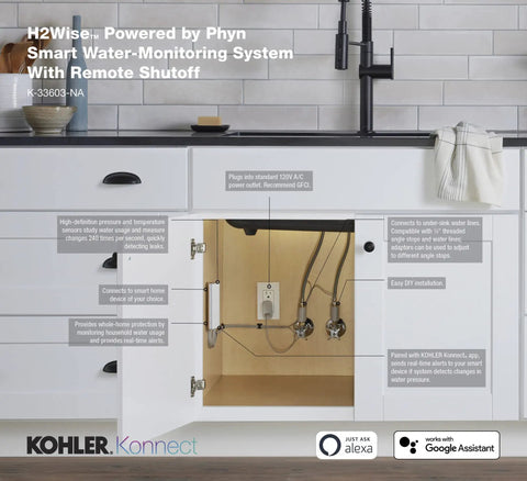 Smart Home Water Monitor With Instant Leak Detection And Real Time Alerts Ultra Accurate Pressure Sensors Tracking Water Use 240 Times Per Second To Prevent Damage For Homes Rentals And On The Go under sink installation