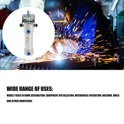 Heavy Duty Iron Air Clamp With G1/8 Interface, Pneumatic Hold Down Cylinder For Industrial Equipment Installation, Mechanical Operations, And Welding Fixtures in welding use