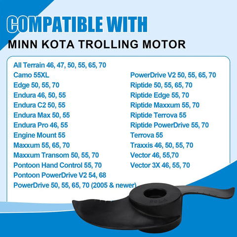 Compatibility list for Pro Trolling Motor Propeller Weedless Wedge Two Style Fits Three And Five Eighths Inch Motor