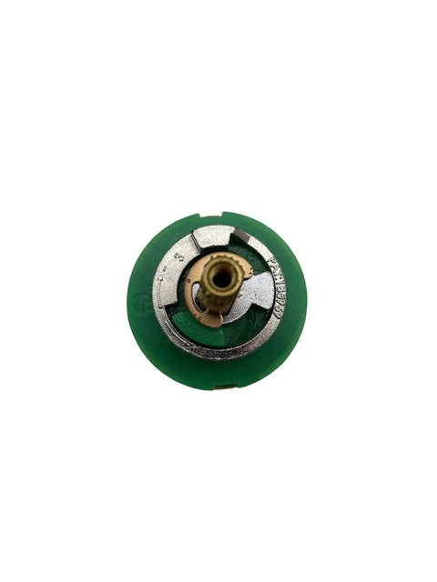 Ceramic Cartridge For Pressure Balance Valve AL195CRT Rotary Actuation With Adjustable Temperature Limit Stop, green base