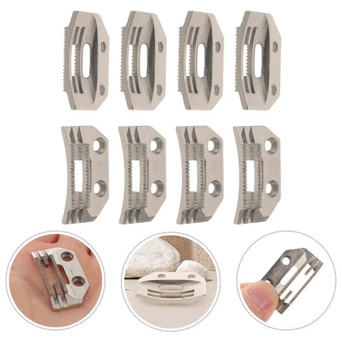 Workhorse Industrial Sewing Machine Feed Dog Alloy Needle Plate Set 8Pcs With High Traction Feeding And Quiet Operation For Umbrella Fabric And Textile Garment Factory Spare Parts, 8 alloy feed dogs and needle plates