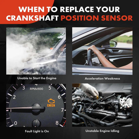 When to replace your Engine Crankshaft Position Sensor Fits Jeep Cherokee Wrangler Dodge Dakota TJ And More For 1996 To 2004 Models Delivers Precise Timing Signals With Easy Plug And Play Installation Under The Hood.