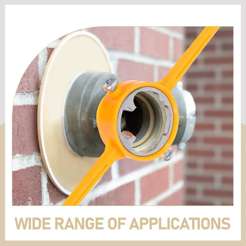 Get This Killer Gririw Pvc Thread Maker Tool Set For Plumbing Jobs showing PVC pipe threading tool mounted on a wall.