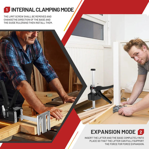 Super Handy Arm Lifter Hand Jack Tool 2 Pack For Cabinets Wall Tile And Furniture Installations used in woodworking project