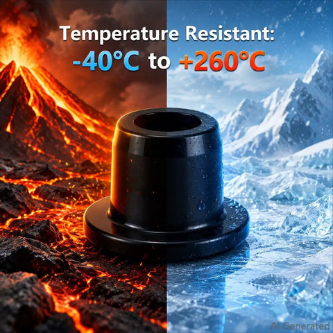 22 Pack Black T Type Silicone Hole Plugs 3/8 Inch Vulcanized Dustproof Sealing Stoppers in hot and cold environment