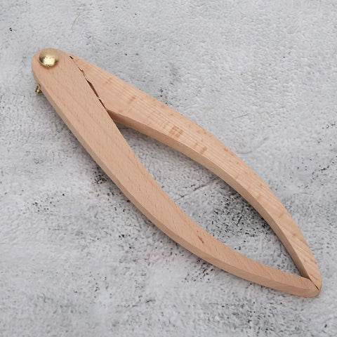Solid Wood Caliper Delivers Straight Shootin Measurements Hella Durable Build For Real World Studio Grind Genuine Hardwood Finish No Fuss Pottery Measuring Ceramic Sizing Gauge For Clay Artisans - close-up view