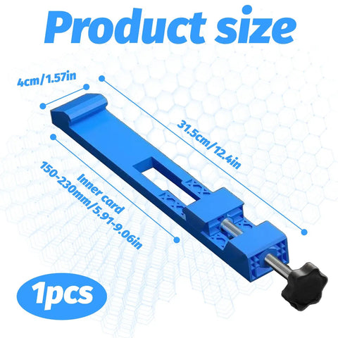 Adjustable Base Guide For Circular Saws, blue precision guide rail, 31.5cm x 4cm with inner card 150-230mm, one piece