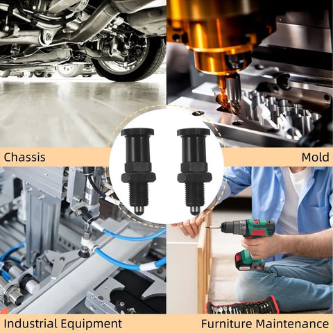 Hassle Free Push Fit Ball Nose Spring Plunger Featuring M8x1 Heavy Duty Steel Build used in chassis, mold, industrial equipment.