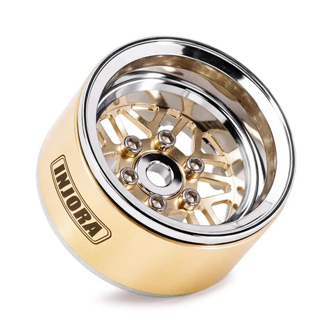 Beadlock ModuWheel Set 1.0 For TRX4M SCX24 1 18 1 24 RC Crawlers Pack Of 4 Beadlock Wheels With Replaceable Faces Brass Aluminum