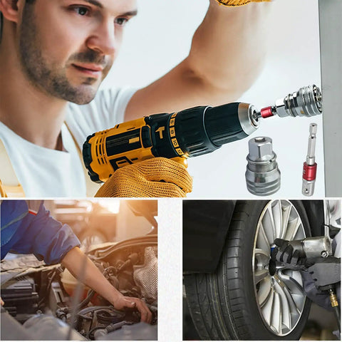 Upgraded Multi Function Universal Socket Wrench Tool in use for auto repair and home DIY maintenance, 3/8 to 3/4 inch.