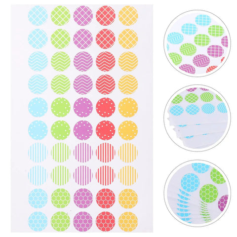 Heavy Duty Hole Punch Reinforcement Stickers Six Sheets For Loose Leaf Paper Fixes That Patch Broken Ring Bindings And Keep Your Class Notes Intact With No Sweat This Semester, colorful round stickers.