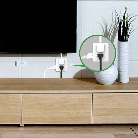 Outlet Extender Turn Two Outlets Into Six With This Space Saving 6 Outlet Wall Tap, 3 Prong Plug Adapter in home setting