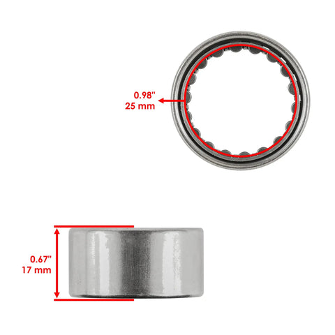 Heavy Duty Starter Clutch Gear Kit For Suzuki QuadRacer LT-R450 quality needle bearing with 0.98" ID and 0.67" height.