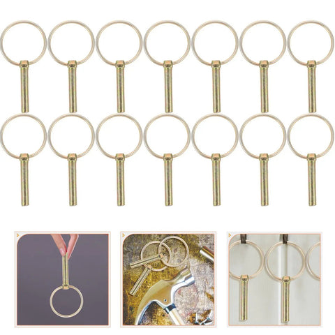 Galvanized Lynch Pin Assortment Kit, Heavy Duty Safety Locking Pins With Rings for Farm Tractors and Mowers layout