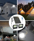 Rugged 2 Pack 300W Solar Flood Lights Outdoor With Remote Control 24000LM High Brightness IP66 Waterproof illuminating various outdoor scenes