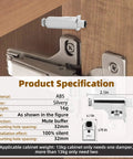 10 Piece Soft Close Cabinet Door Dampers Universal For Cabinets Wardrobes Kitchens And Bookcases Hydraulic Buffer installed on cabinet